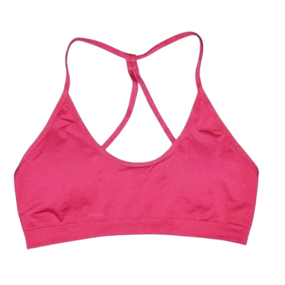 L | Maroon Fabletics Sports Bra - Picture 1 of 3